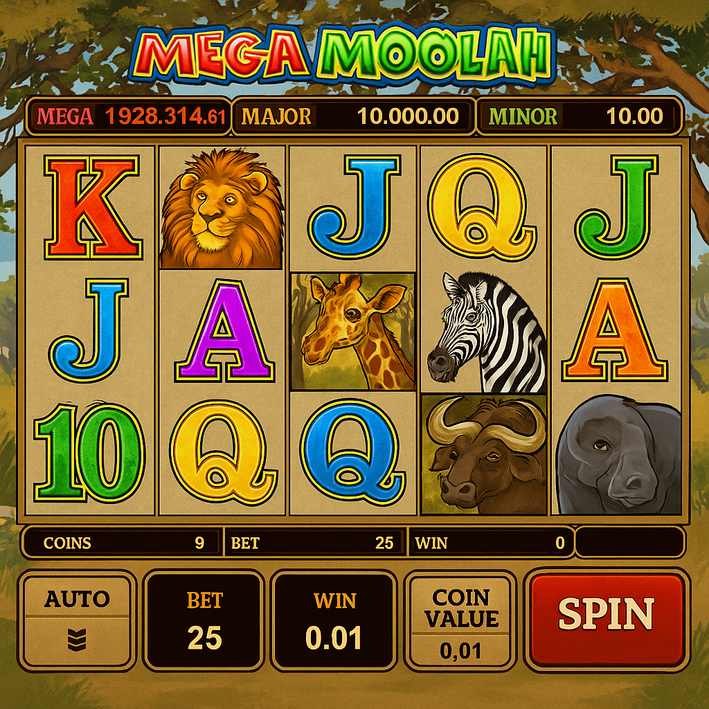 MegaDice - Mega Moolah Slot Game - Progressive Jackpot